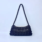 Chaîne de perles vintage tissée à la main, perles sous les aisselles, design d'intérêt spécial, petits sacs à main simples et portables
